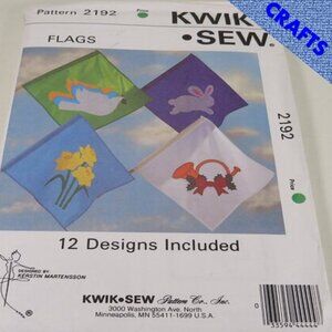 Kwik Sew 2192 Flags Pattern Unopened UNCUT